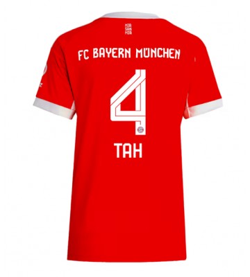 Bayern Munich Jonathan Tah #4 Hjemmebanetrøje Dame 2025-26 Kortærmet